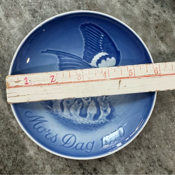 Bing & Grondahl Plate Sparrow With Hatchlings Mother's Day 1970 Mors Dag Denmark - Picture 8 of 8